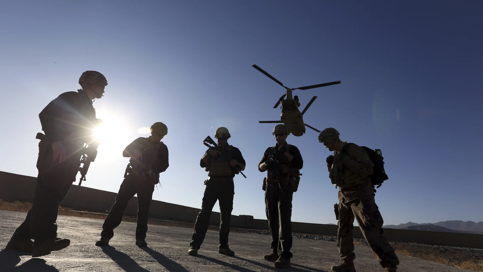 Soldados estadounidenses en la provincia de Logar, Afganistán
