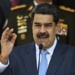 Maduro en una comparecencia en el Palacio de Miraflores