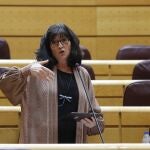 Imagen de archivo de la senadora de Adelante Andalucía, Pilar González Modino, en una Comisión General de Comunidades Autónomas celebrada en el Senado