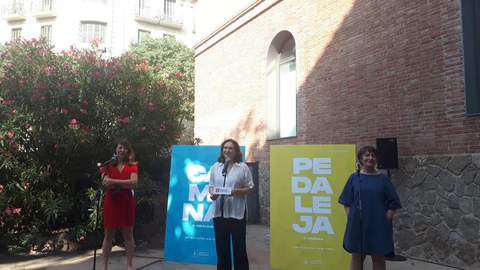 La teniente de alcalde de Urbanismo, Janet Sanz; la alcaldesa de Barcelona, Ada Colau; y la concejal de Movilidad, Rosa AlarcónEUROPA PRESS02/07/2020