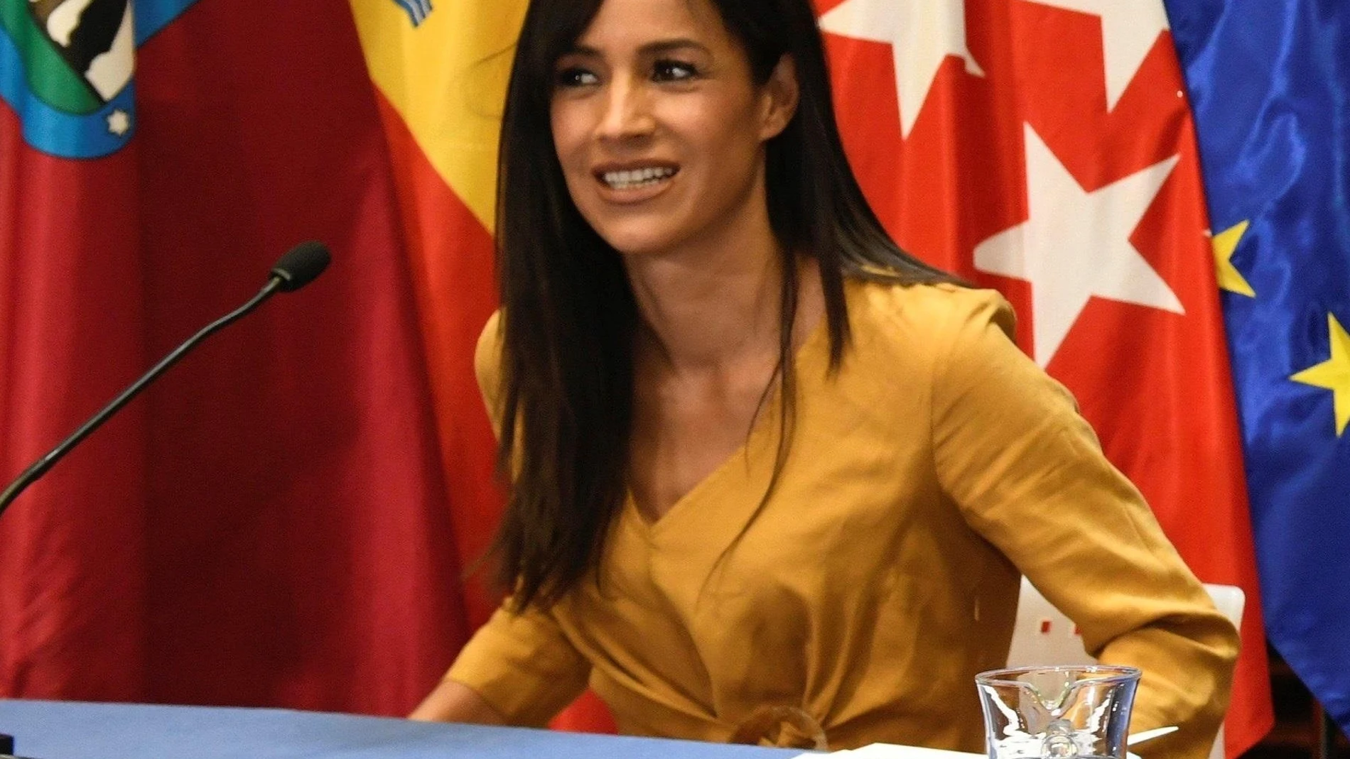 La vicealcaldesa de Madrid, Begoña Villacís, informan en una rueda de prensa de los acuerdos adoptados en la Junta de Gobierno de la ciudad.