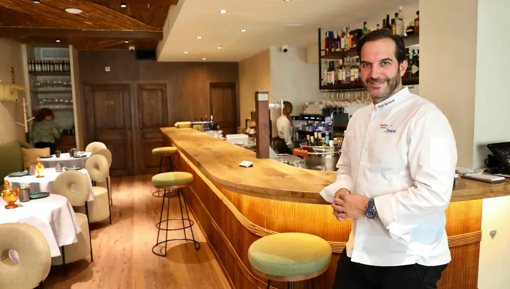 Mario Sandoval en su restaurante Coquetto Bar