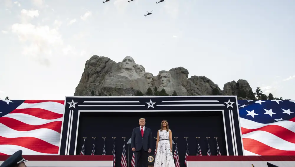 El presidente Donald Trump y la primera dama Melania Trump