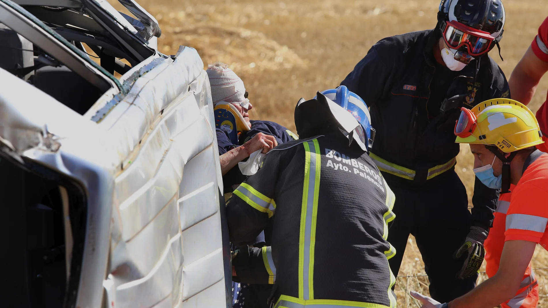 Accidente de tráfico en la N620, a la altura de Villamartín de Campos (Palenciael pasado mes de julio