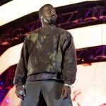 File photo shows Kanye West performing at the Coachella Music & Arts Festival in Indio, Calif.