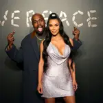 FILE PHOTO: Kanye West and Kim Kardashian pose for a photo before attending the Versace presentation in New York, U.S. December 2, 2018. REUTERS/Allison Joyce/File Photo