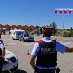 Control de los Mossos d'Esquadra en Lleida