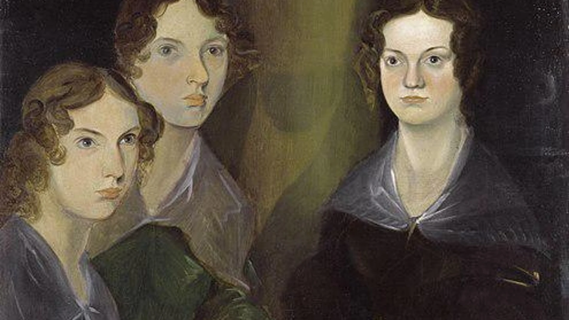 De izda. a dcha., Anne, Emily y Charlotte Brontë, en uno de los cuadros pintados por Branwell