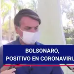 Bolsonaro anuncia tener coronavirus quitándose la mascarilla ante la prensa
