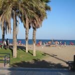 Playa de Huelin, en Málaga