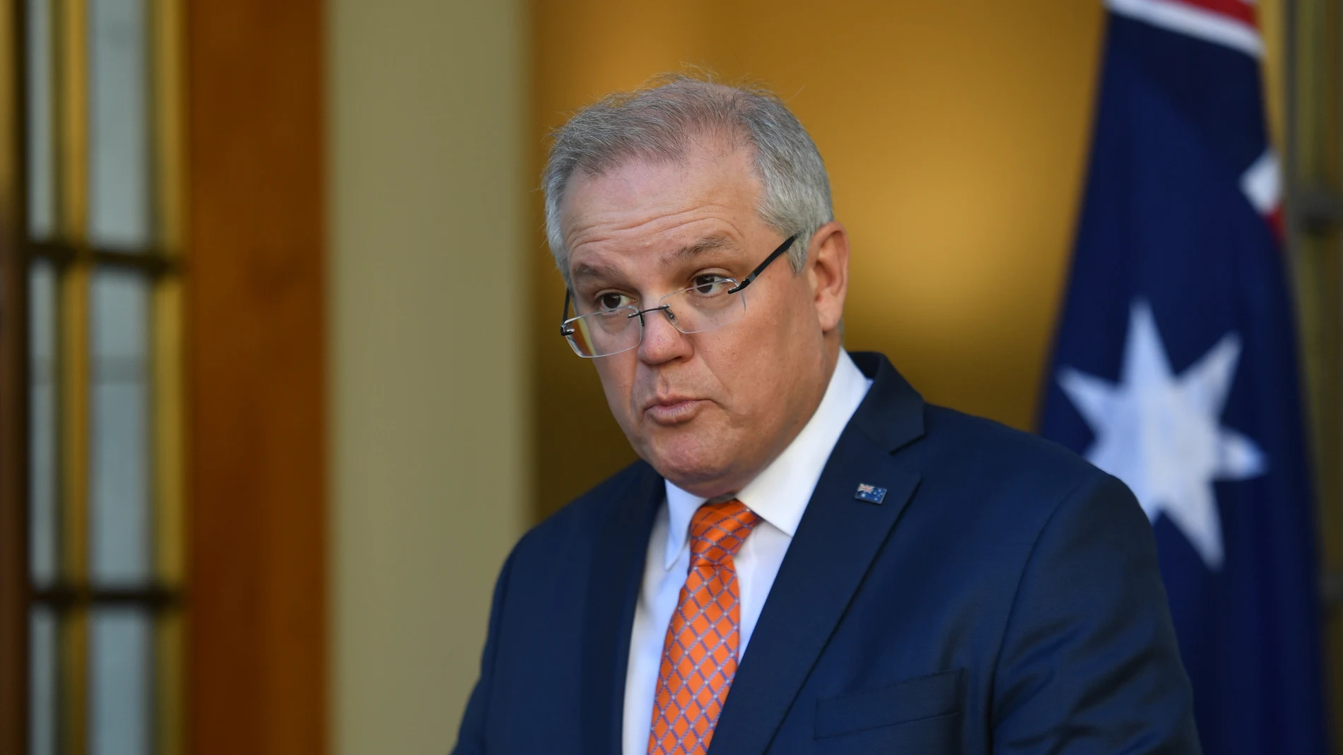 Prime Minister Scott Morrison at a press conference at Parliament House in Canberra, Thursday, July 9, 2020. (AAP Image/Mick Tsikas) NO ARCHIVING