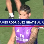 El Atlético podría llevarse a coste cero a James Rodríguez del Real Madrid