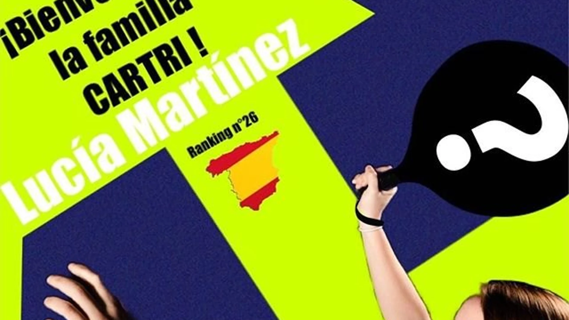 Lucía Martínez, nuevo fichaje Cartri Padel
