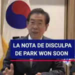 La nota de disculpa de Park Won Soon