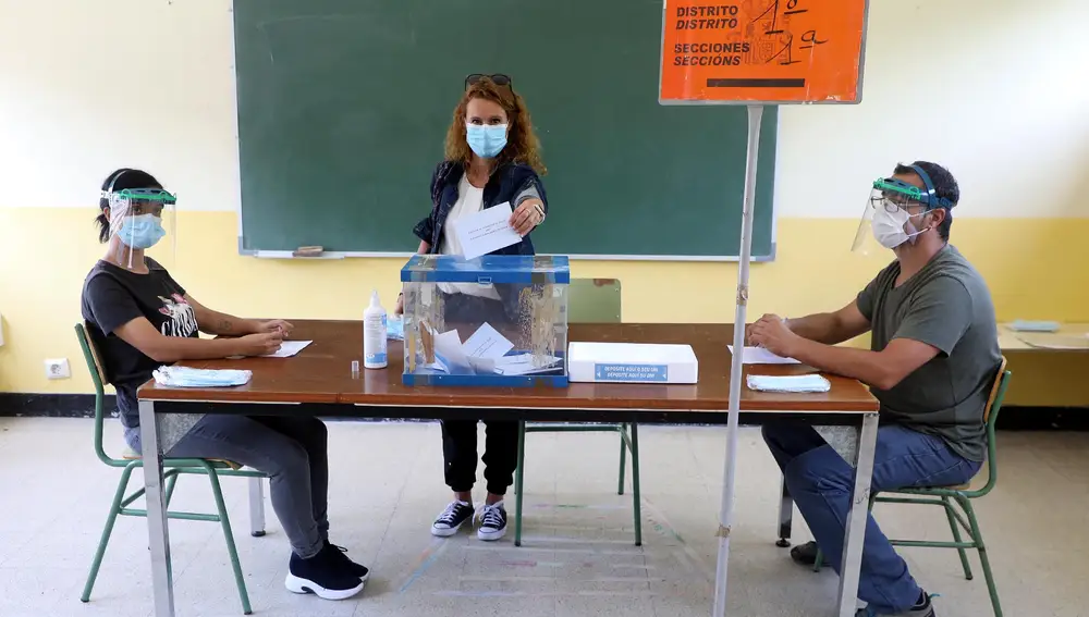 Simulacro electoral celebrado en Lugo, el pasado jueves