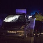 Imagen de archivo de un accidente de tráfico con atropello