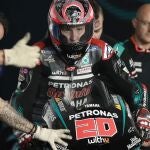 Fabio Quartararo, en el test de pretemporada de Qatar