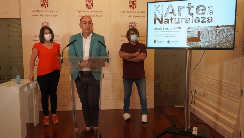 El presidente de la Diputación de Segovia, Miguel Ángel de Vicente, presenta Arte en la Naturaleza