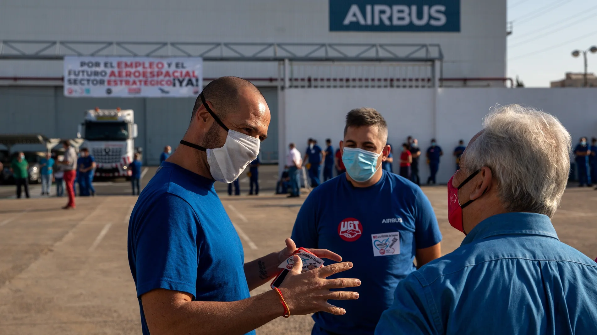 Trabajadores de Airbus en Sevilla se movilizan en defensa del futuro del sector aeronáutico