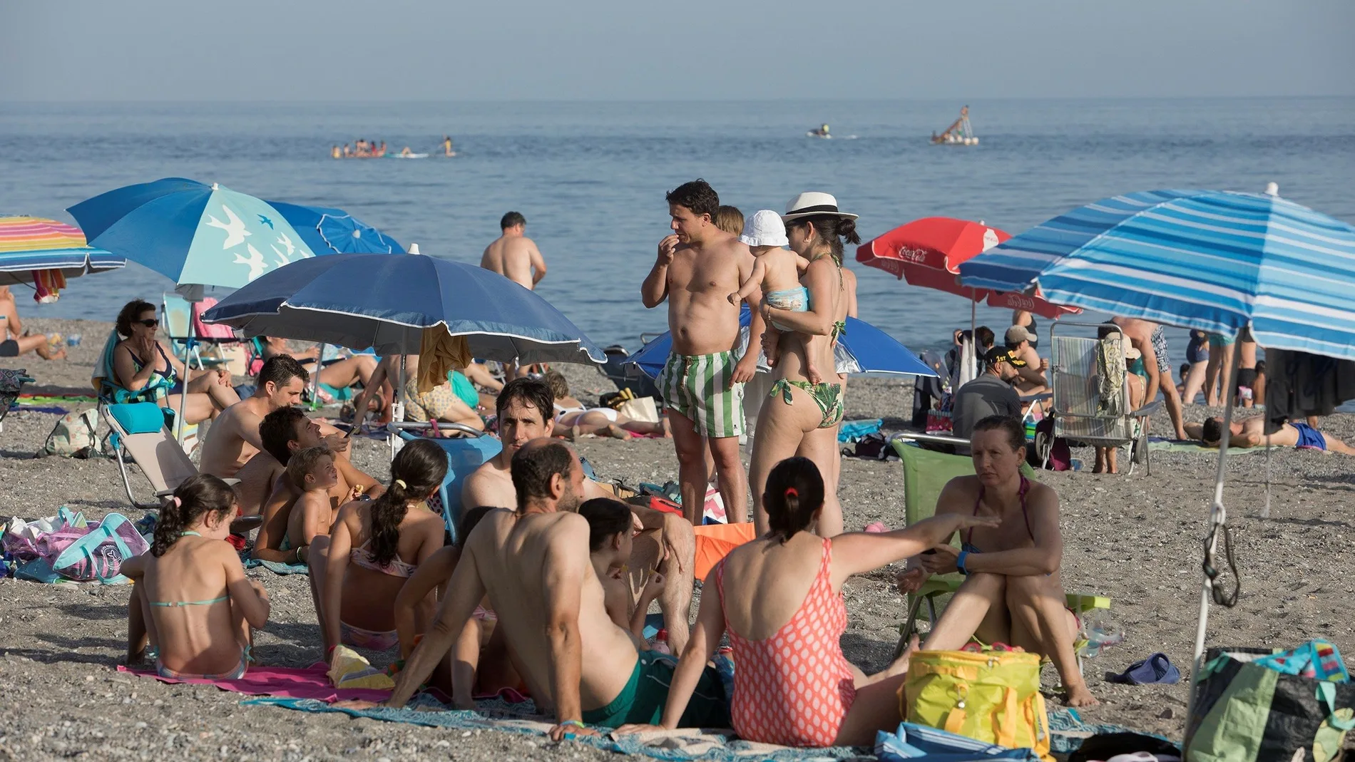 Imagen reciente de una playa de Motril, en Granada