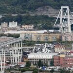Imagen del puente de Génova que se desplomó