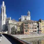 Catedral, Sant Feliu, casas de l&#39;Onyar y el puente de Sant Feliu