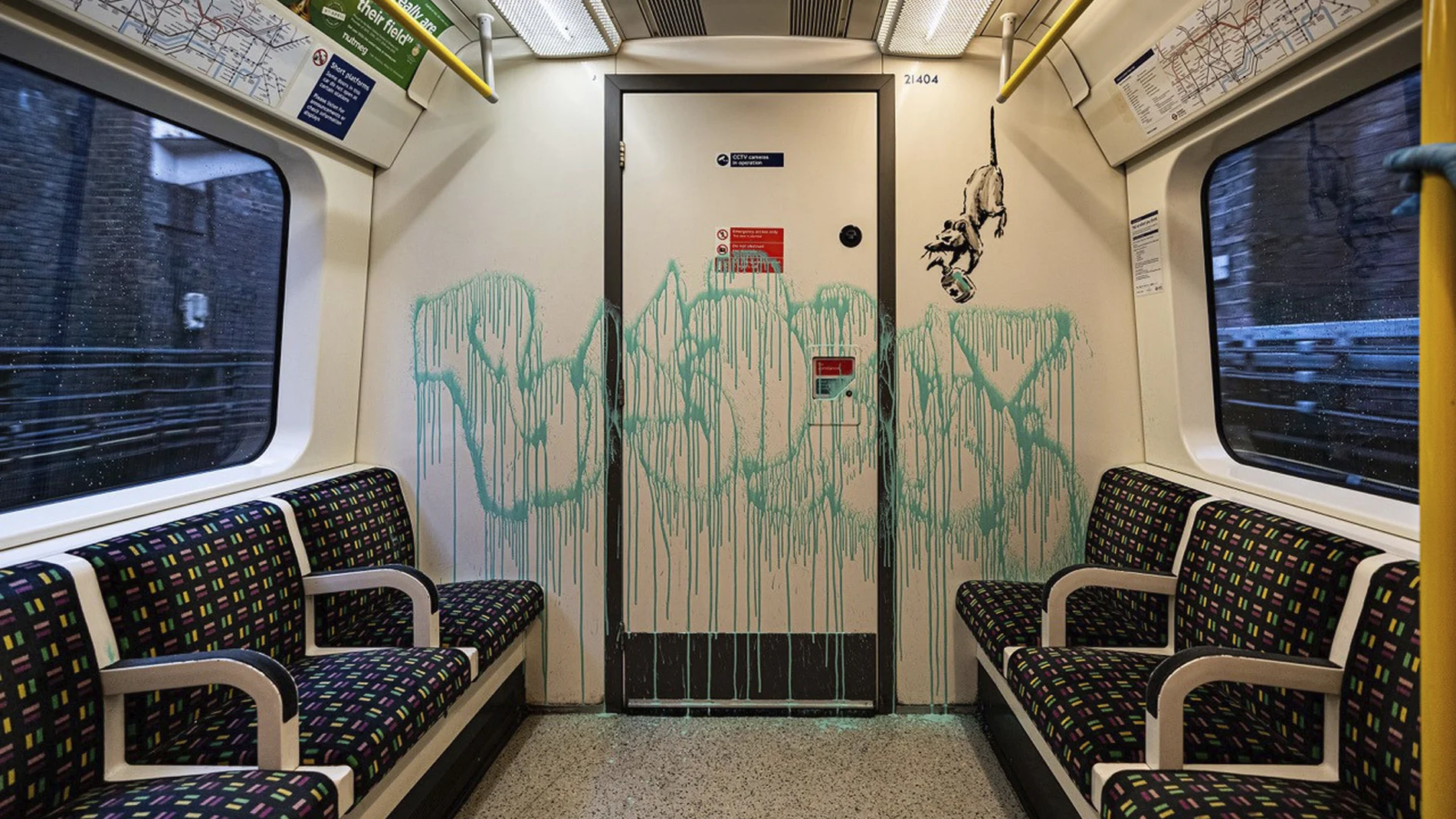 La pintada de metro de Banksy que se ha borrado