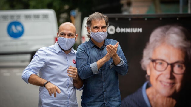 Jordi Cuixart llega a Òmnium Cultural tras alcanzar la semilibertad