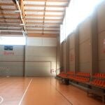 Vista del polideportivo de San Andrés, en Soria, donde tenía lugar el campamento de balonmano