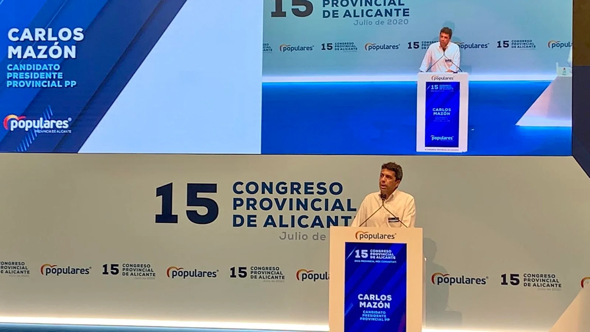 El candidato a la presidencia del PP provincial de Alicante, Carlos Mazón