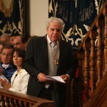 Juan Marsé durante la recepción del Premio Cervantes de Literatura
