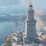 Recreación del Faro de Alejandía en el videojuego Assasins Creed, uno de las sagas más exitosas de Ubisoft.