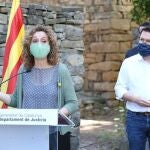 La consellera de Justicia, Ester Capella, y el vicepresidente y conseller de Economía de la Generalitat, Pere Aragonès.GENERALITAT23/07/2020