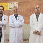 El equipo de investigadores de EvoEnzyme con Miguel Alcalde en el centro.