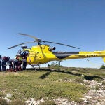 Rescate de un senderista lesionado en una pierna en las inmediaciones de la Laguna Cebollera, en Sotillo del Rincón, Soria
