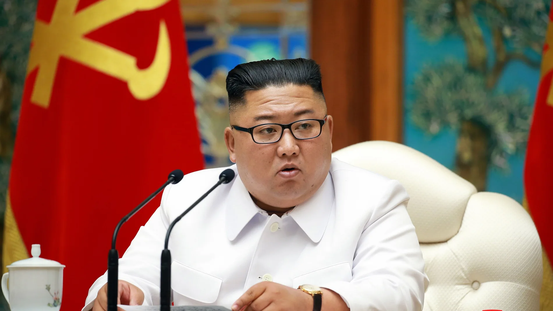Kim Jong Un preside una reunión de emergencia por coronavirus