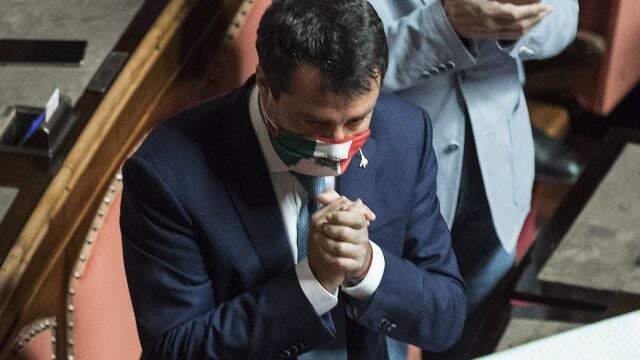 El ex ministro del Interior Matteo Salvini durante el debate sobre la retirada de la inmunidad