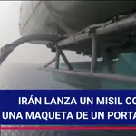 Irán saca músculo de su programa balístico en los juegos de guerra con la maqueta del USS Nimitz