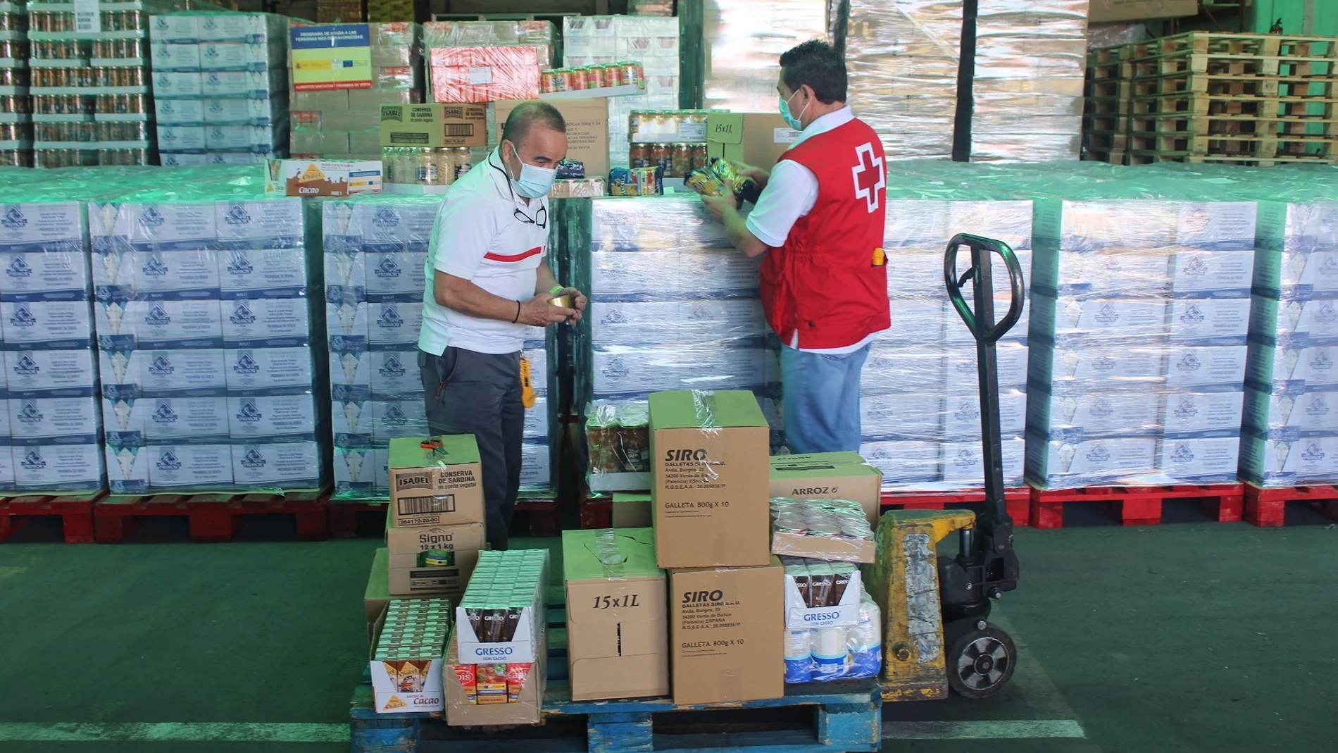 Cruz Roja en Valladolid distribuye más de 145.000 kilos de alimentos