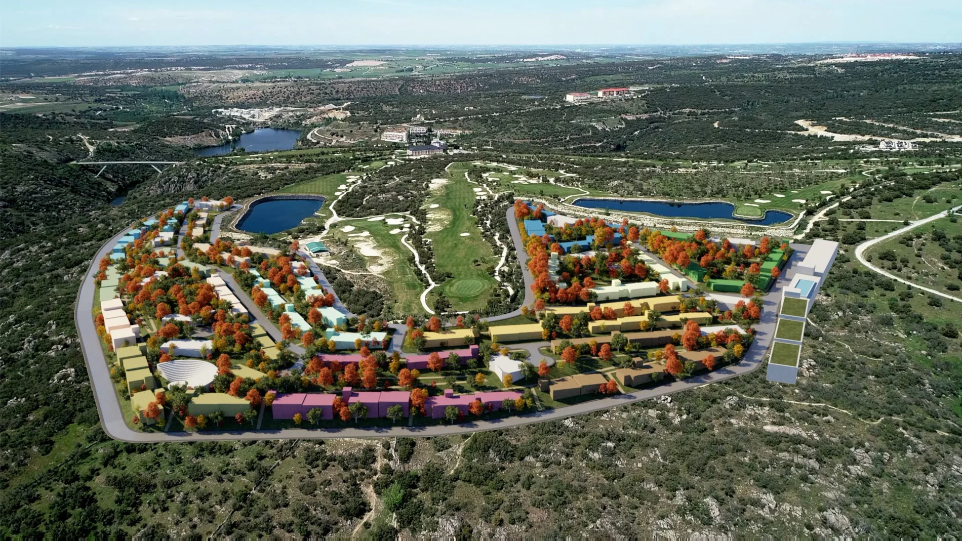 COMUNITI San Rafael permite vivir en plena naturaleza, ya que está muy cerca del Parque Nacional de la Sierra de Guadarrama