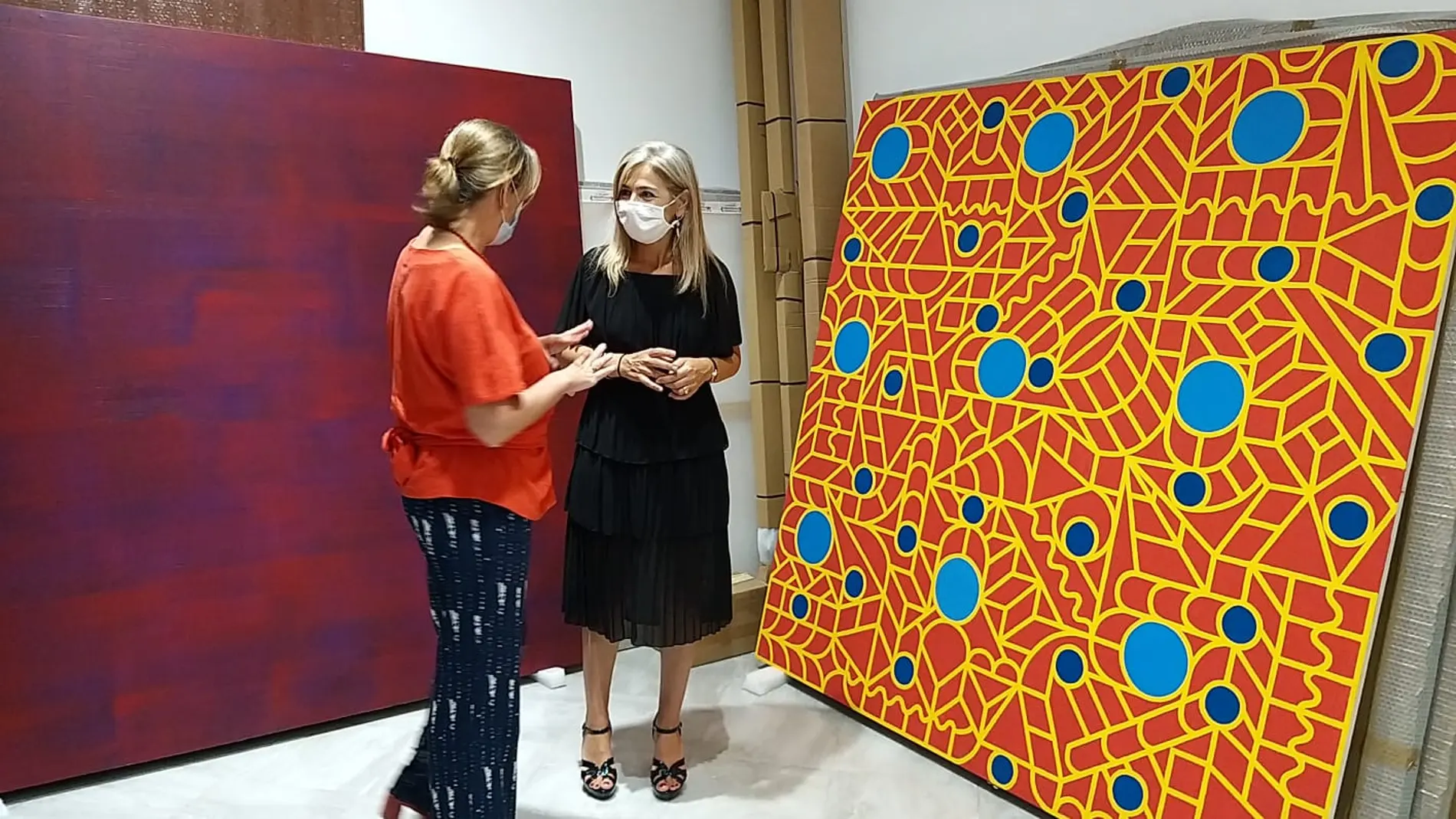 La consejera de Cultura, Patricia del Pozo, hoy en el CAAC