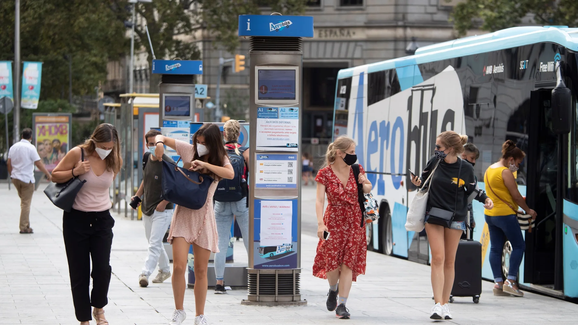 ambiente turistico en Barcelona pandemia Covid-19