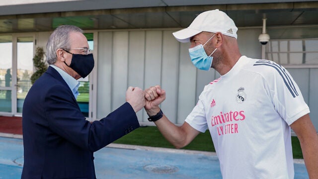 Florentino Pérez y Zinedine Zidane