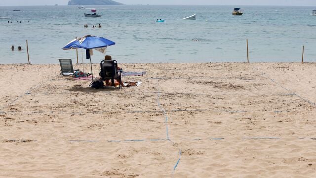 Playa de Benidorm (Alicante) a 1 de agosto de 2020
