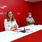 La número dos del PSOE de Castilla y León, Virginia Barcones, se reúne con alcaldes y concejales del partido en Salamanca