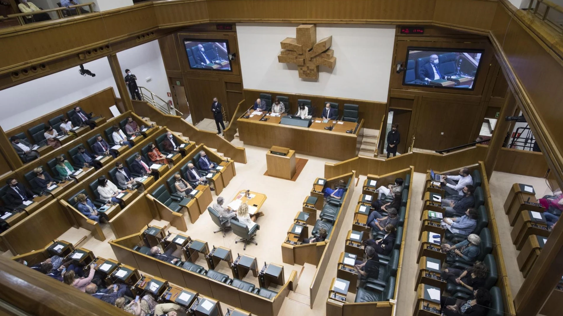 Imagen del Parlamento Vasco en su pleno de Constitución03/08/2020