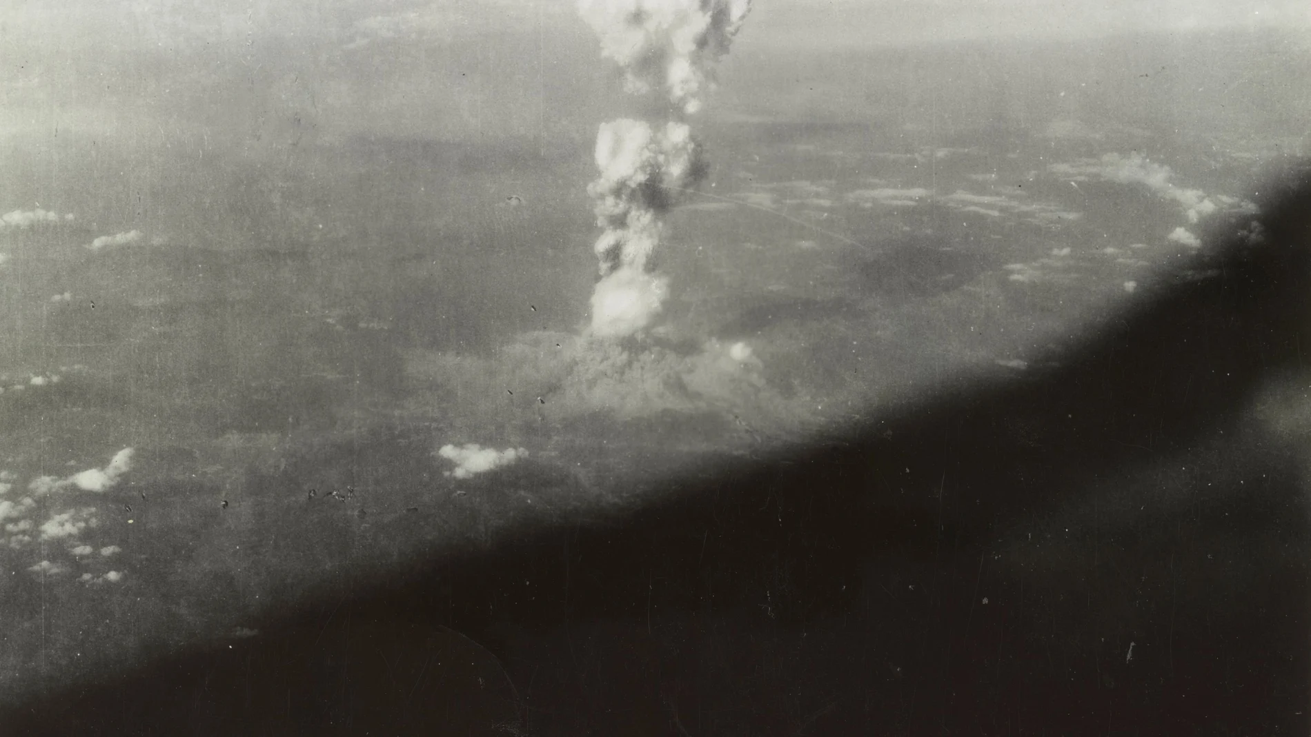 FILE PHOTO: Smoke billows after an atomic bomb was dropped on Hiroshima