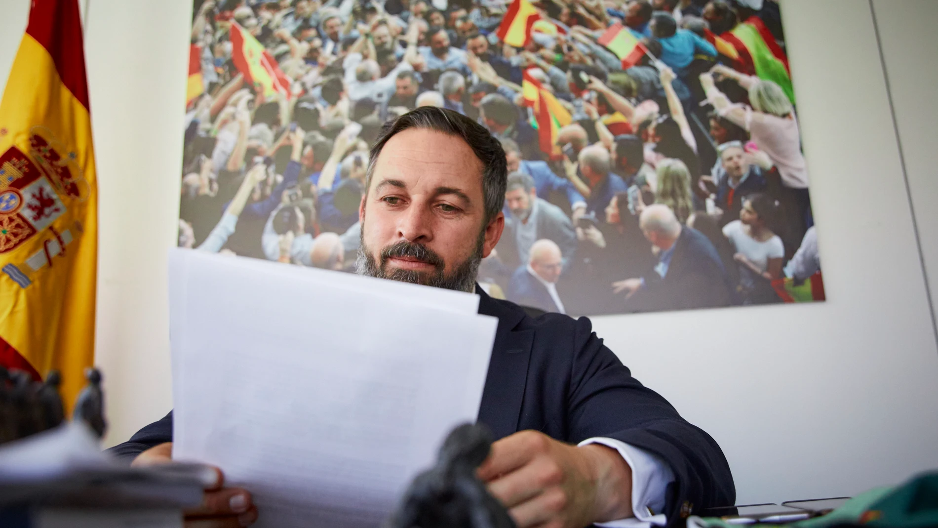 El presidente de Vox, Santiago Abascal