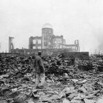Hiroshima después de la primera bomba atómica lanzada por Estados Unidos el 6 de agosto de 1945