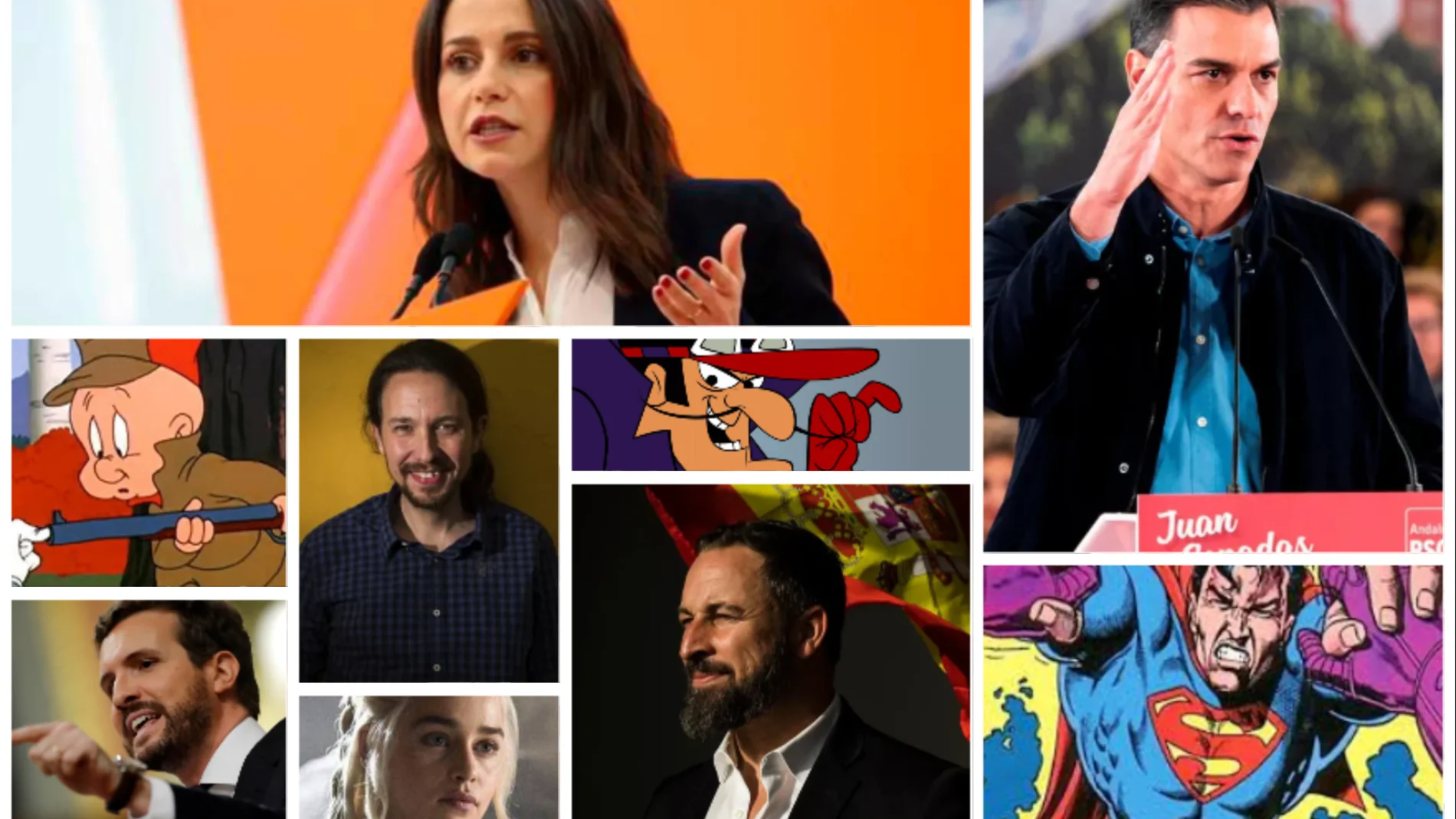 Así son Casado, Sánchez, Arrimadas, Iglesias y Abascal en sus redes sociales